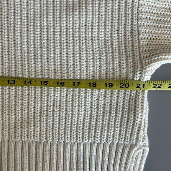 NWOT Madewell Wide Rib Turtleneck Sweater in Antique Cream Size XS - Picture 9 of 12